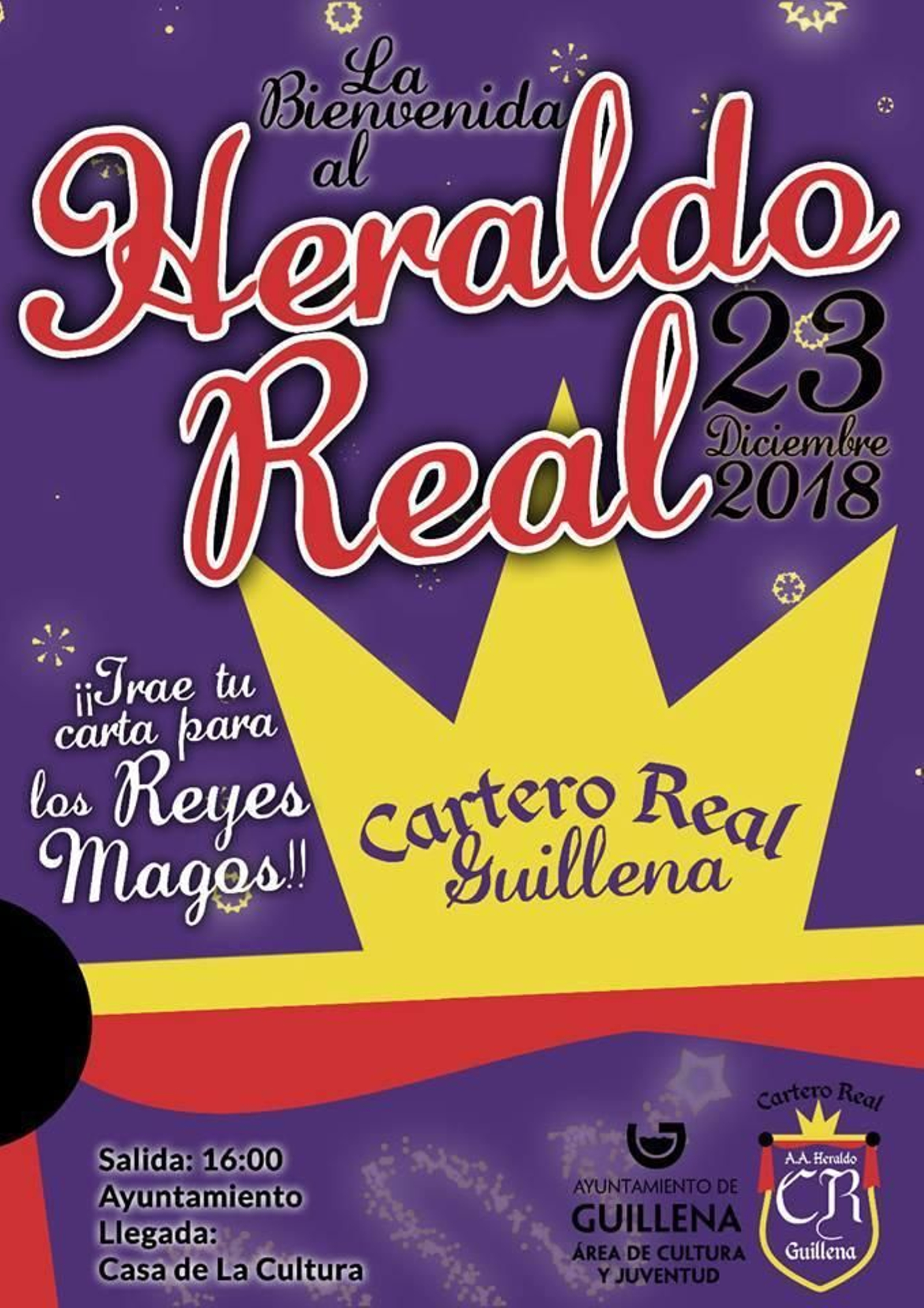 Cartel del Heraldo Real 2018 en Guillena.