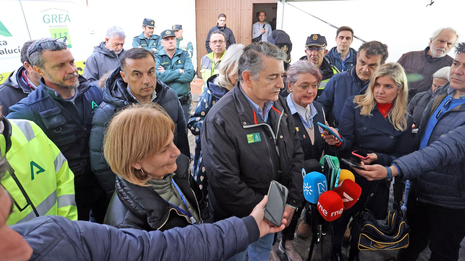 Operativo por el desbordamiento del río Guadalete
