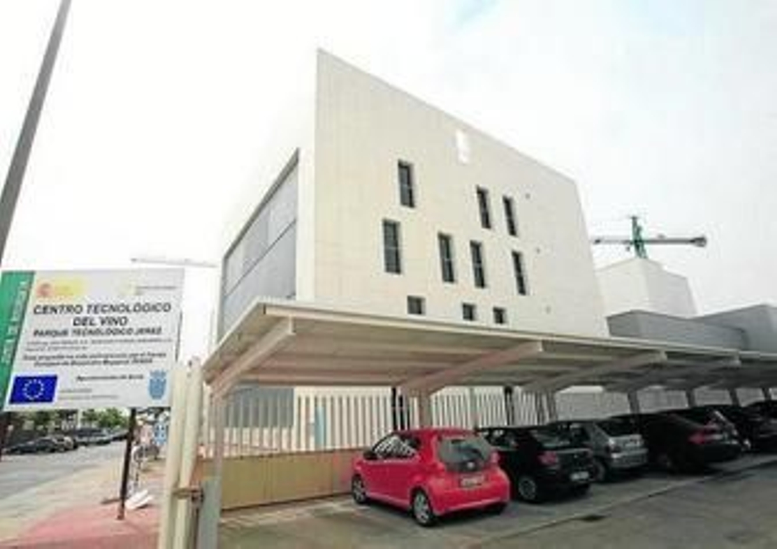 Imagen del fallido proyecto del Centro Tecnológico del Vino en el PTA de Jerez.