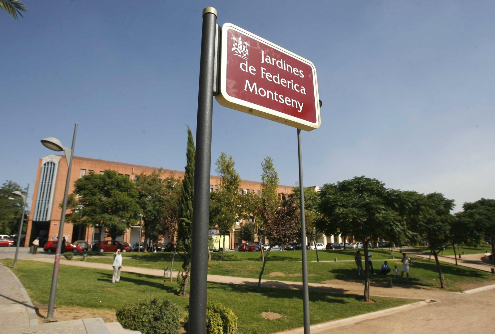 Jardines de Federica Montseny, donde se ubicaba un parque infantil retirado por el Ayuntamiento.