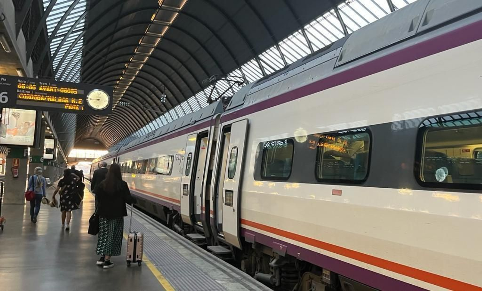 Renfe ajusta el horario de los dos Avant entre Sevilla, Córdoba y Málaga de primera hora de la mañana