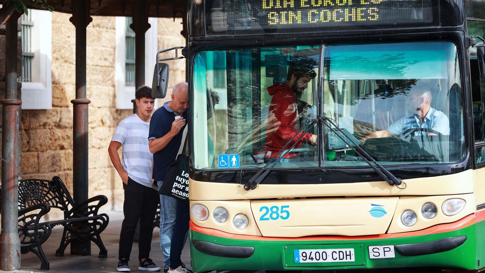 El autobús fue gratis durante toda la jornada.
