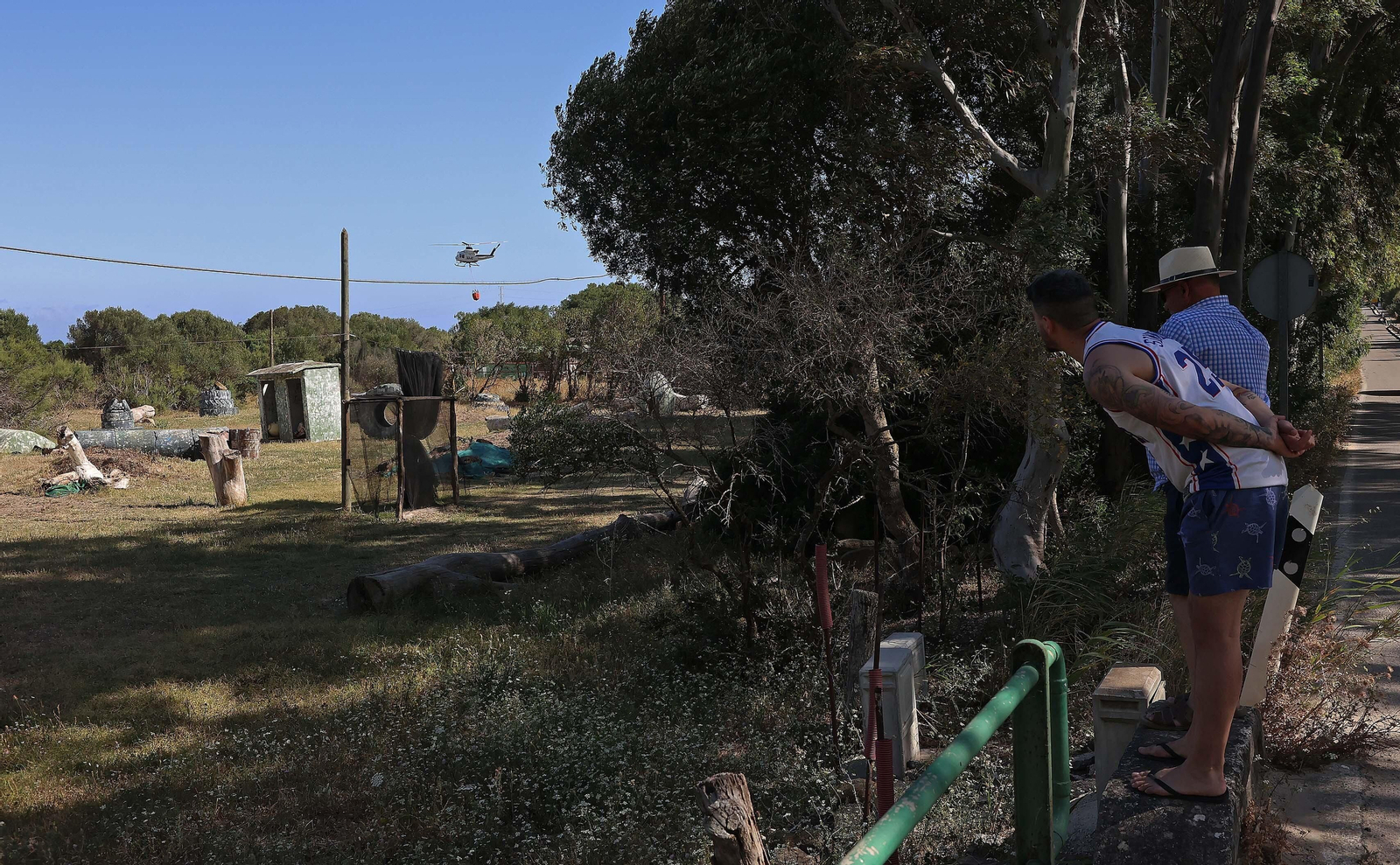 Imágenes del incendio de monte La Peña en Tarifa Imágenes del incendio de monte La Peña en Tarifa