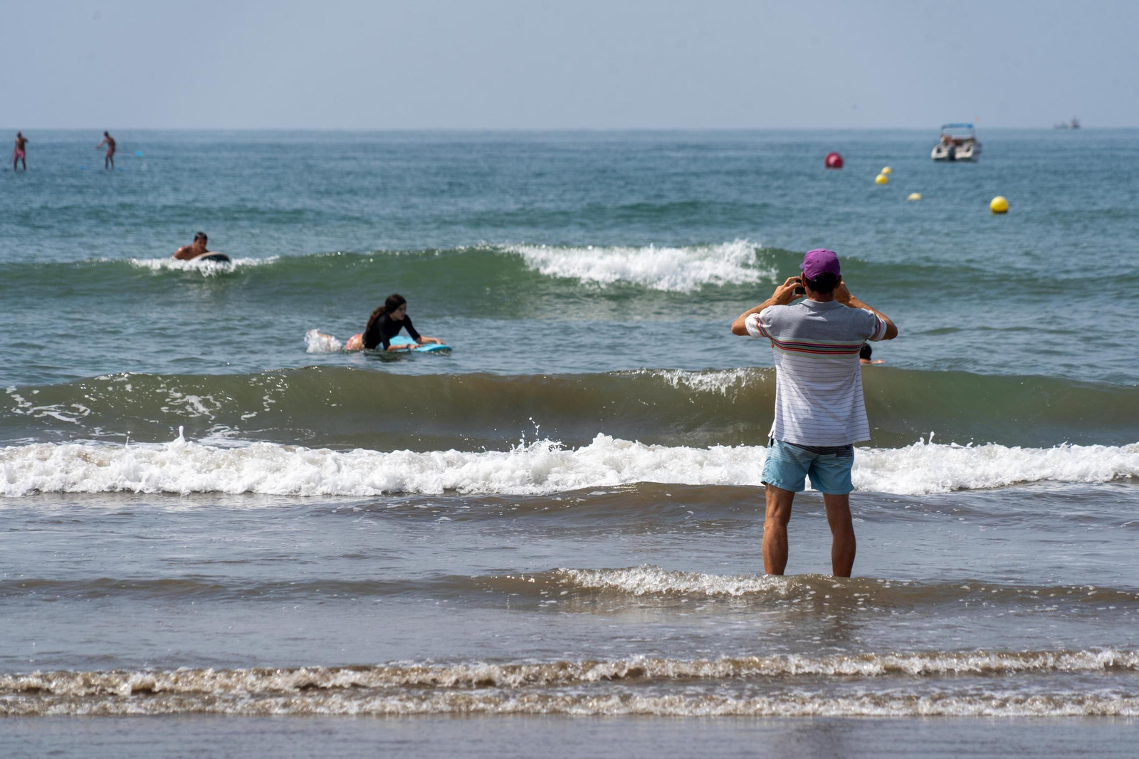 El ambiente de las playas de Huelva el domingo 24 de agosto