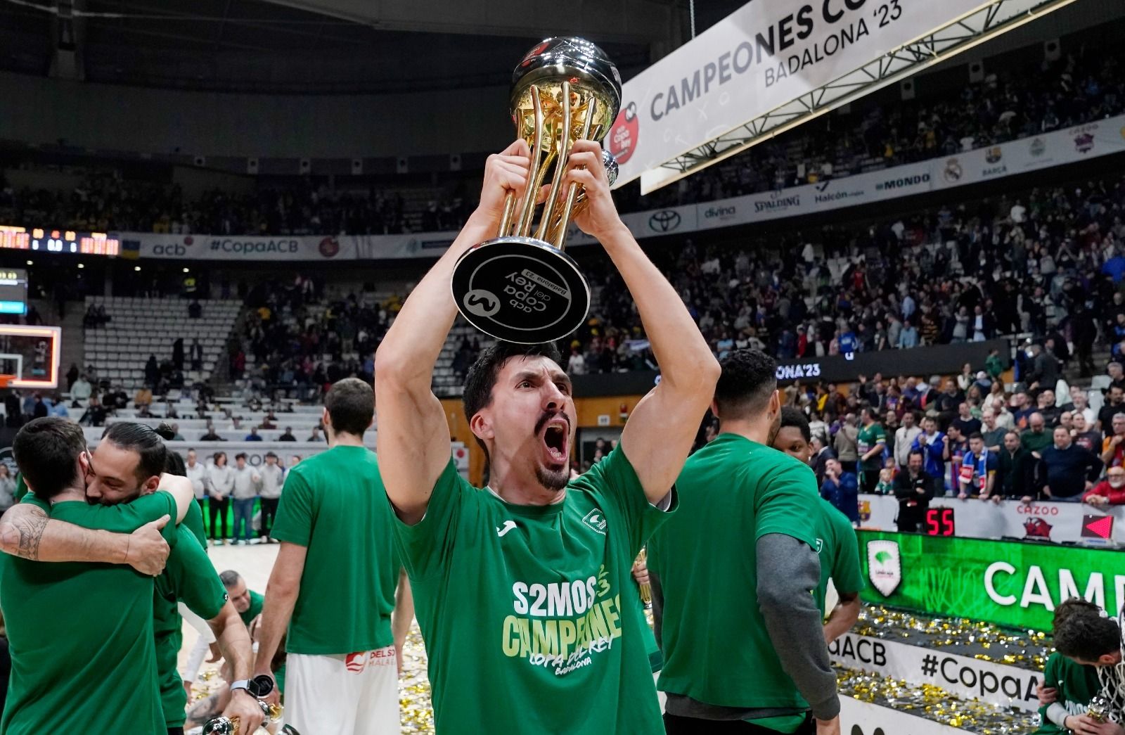 La celebración del Unicaja como campeón de la Copa del Rey, en imágenes