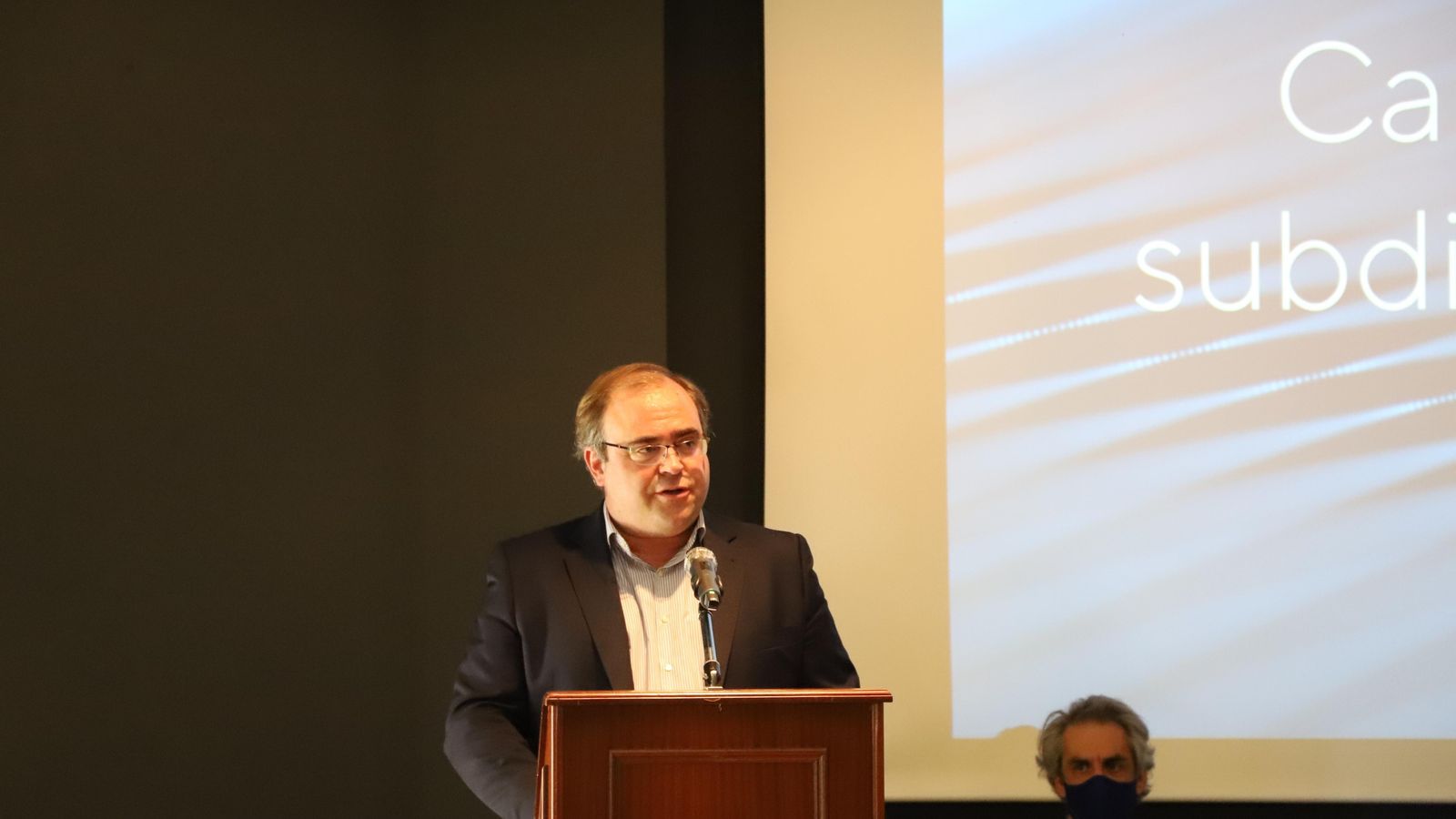 Carlos Navarro Antolín durante su intervención.