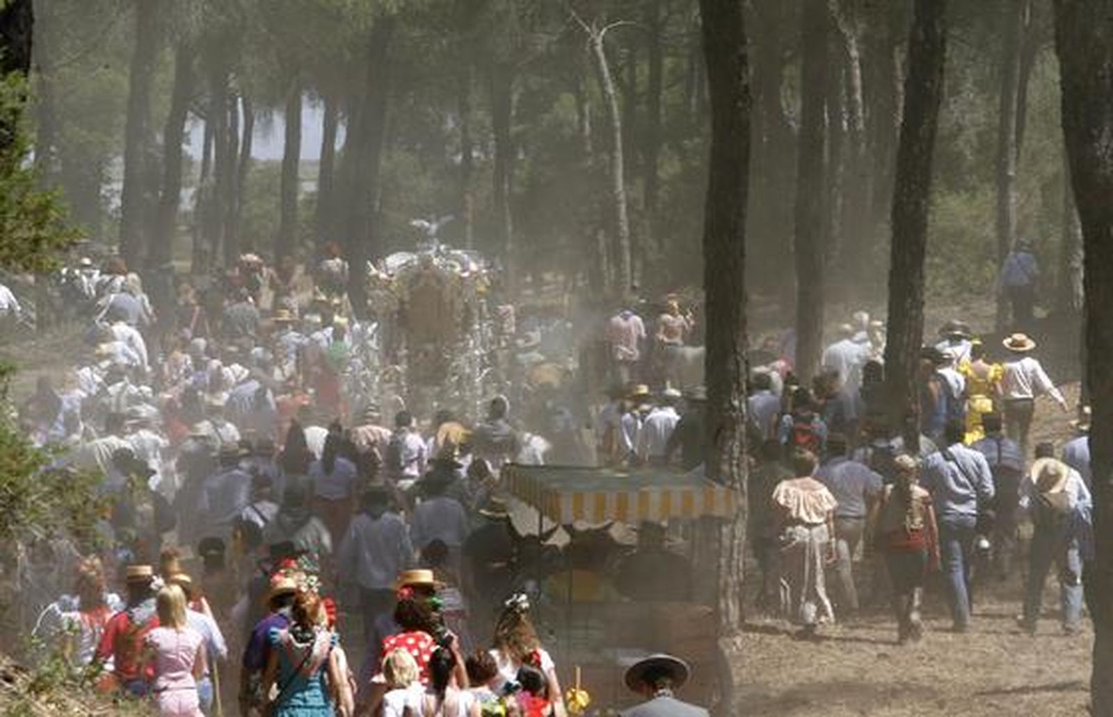 La filial de Sanlúcar cruzó el Guadalquivir camino de El Rocío. 

Foto: Borja Benjumeda
