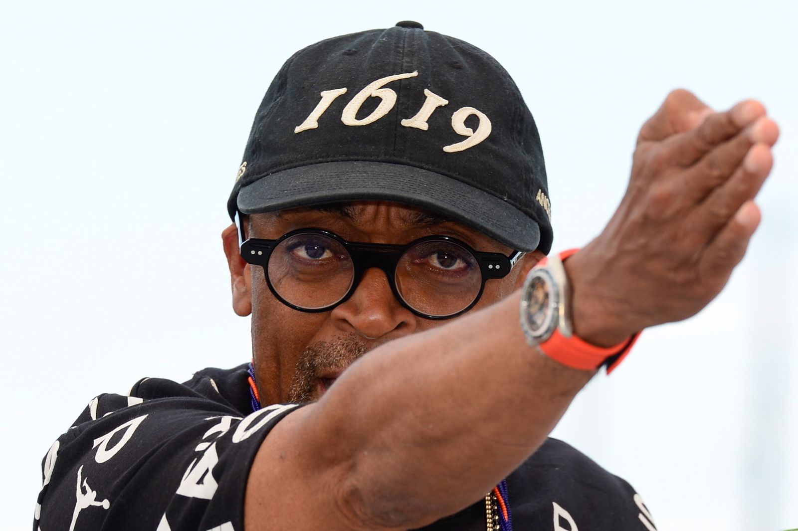 Adam Driver, Leos Carax y Marion Cotillard, en el 'photocall' de 'Annette'.