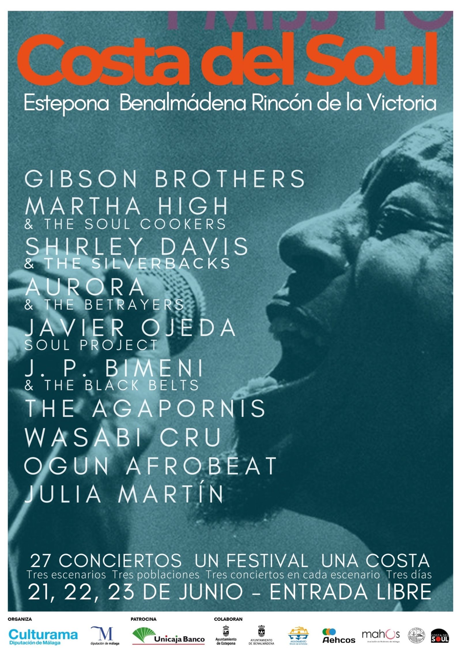 Cartel del Festival Costa del Soul.