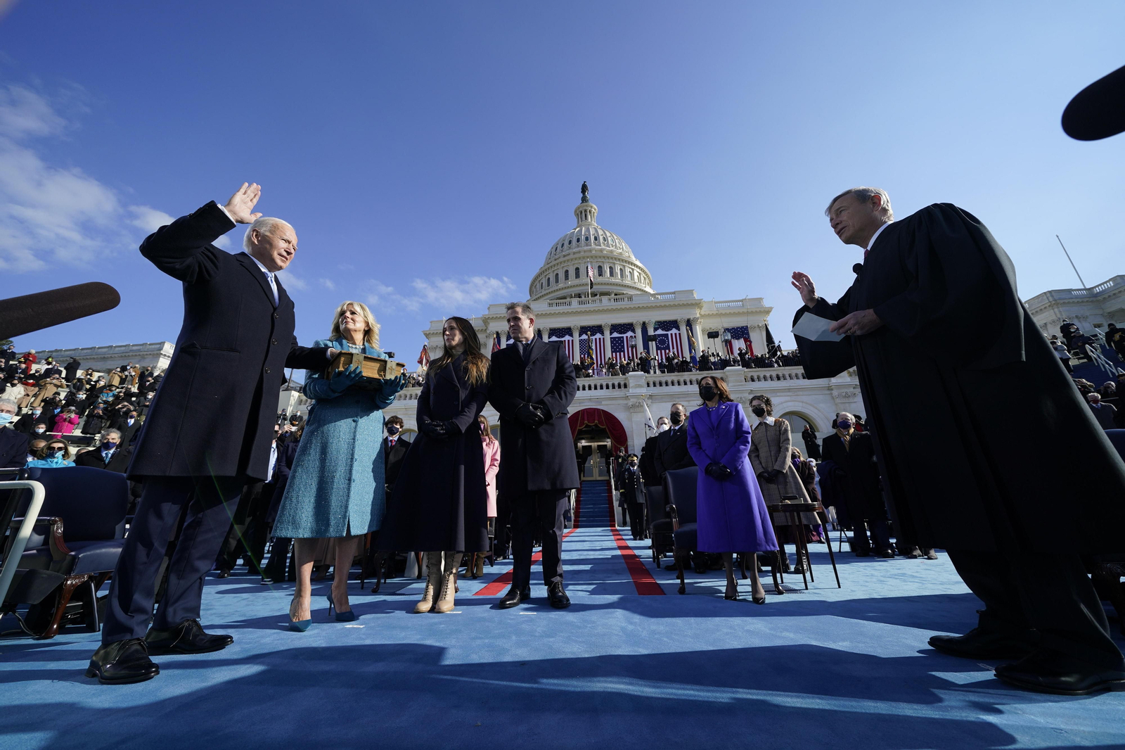 Las imágenes de la toma de posesión de Joe Biden como presidente de EEUU