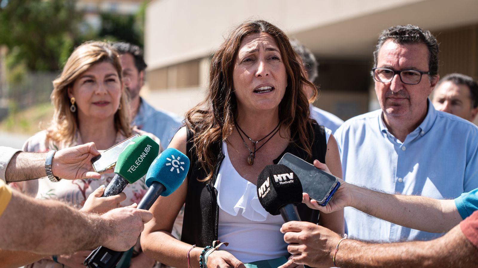 Loles López en un acto de los populares, ayer.