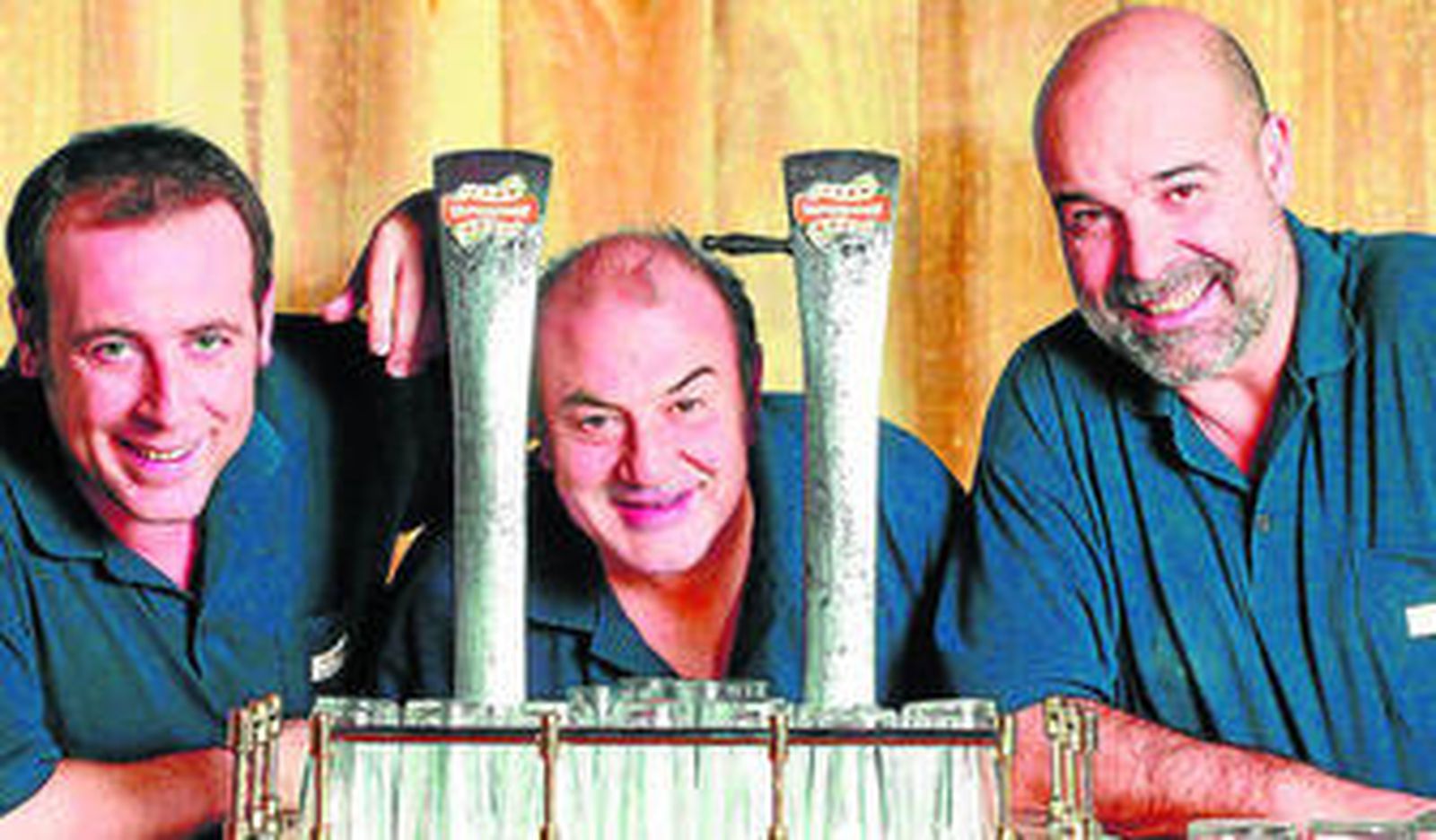 Antonio Molero (izqda.) y Resines protagonizarán las series que prepara Globomedia para La Sexta y Telecinco.