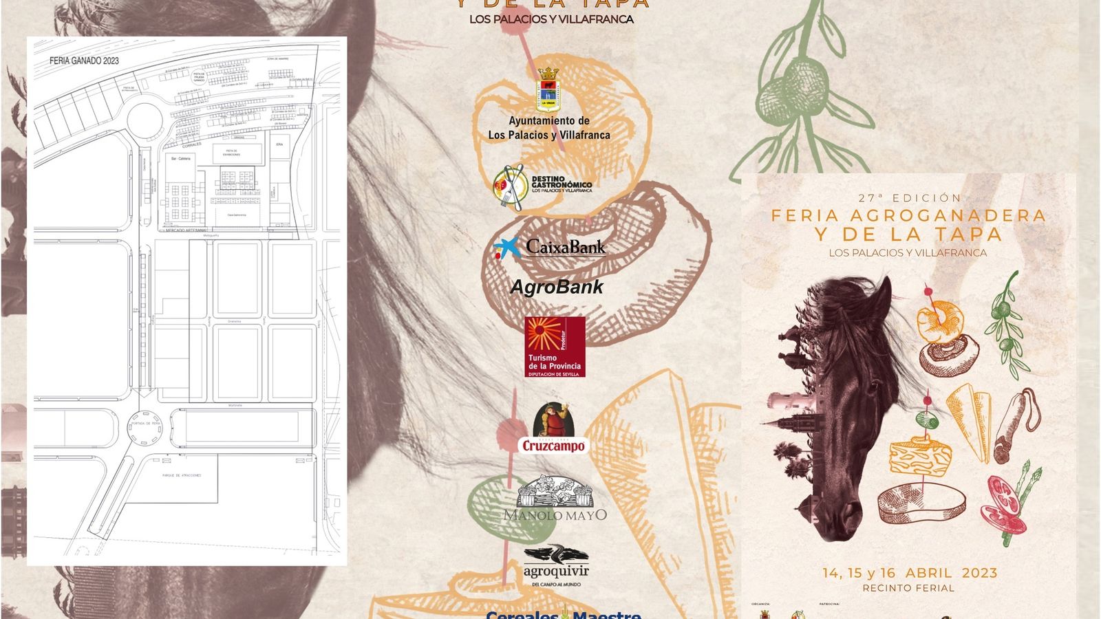 Cartel de la Feria Agroganadera y de la Tapa.