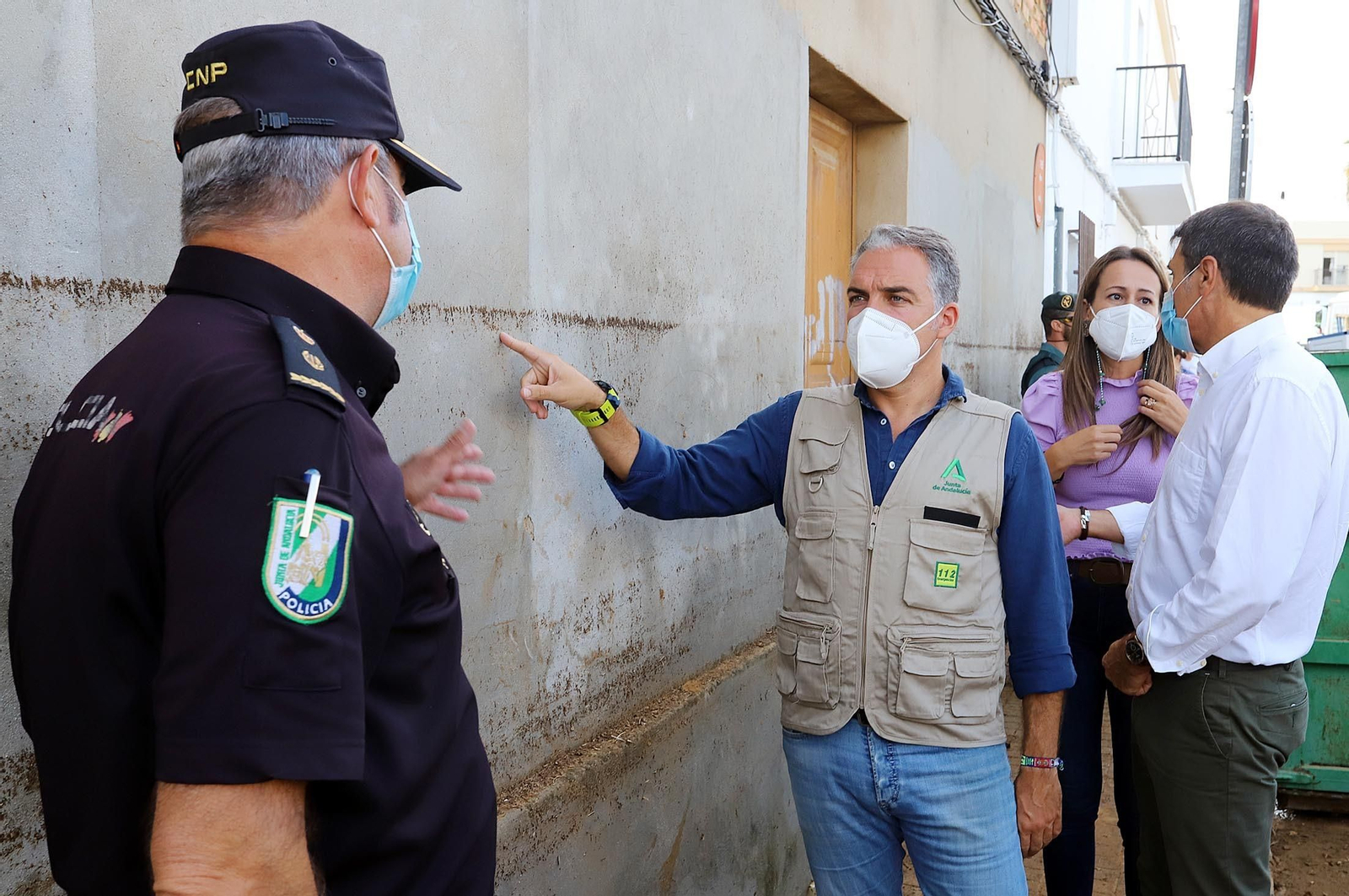 Imágenes de los destrozos provocados por el temporal en Lepe