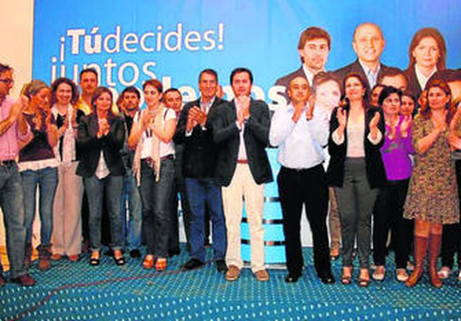 Góngora durante el mitin.