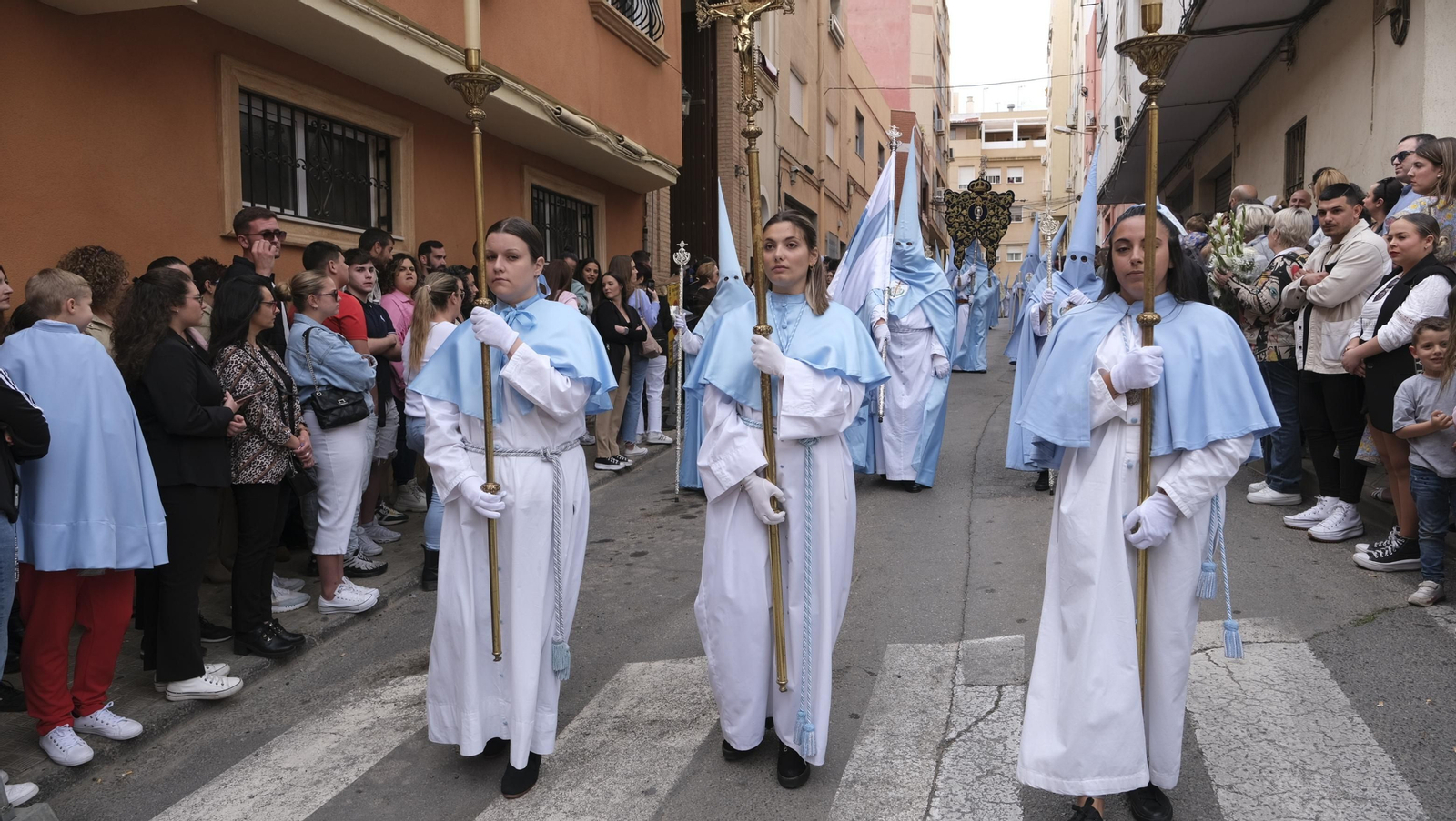 La procesión de Los Ángeles en Almería, en imágenes