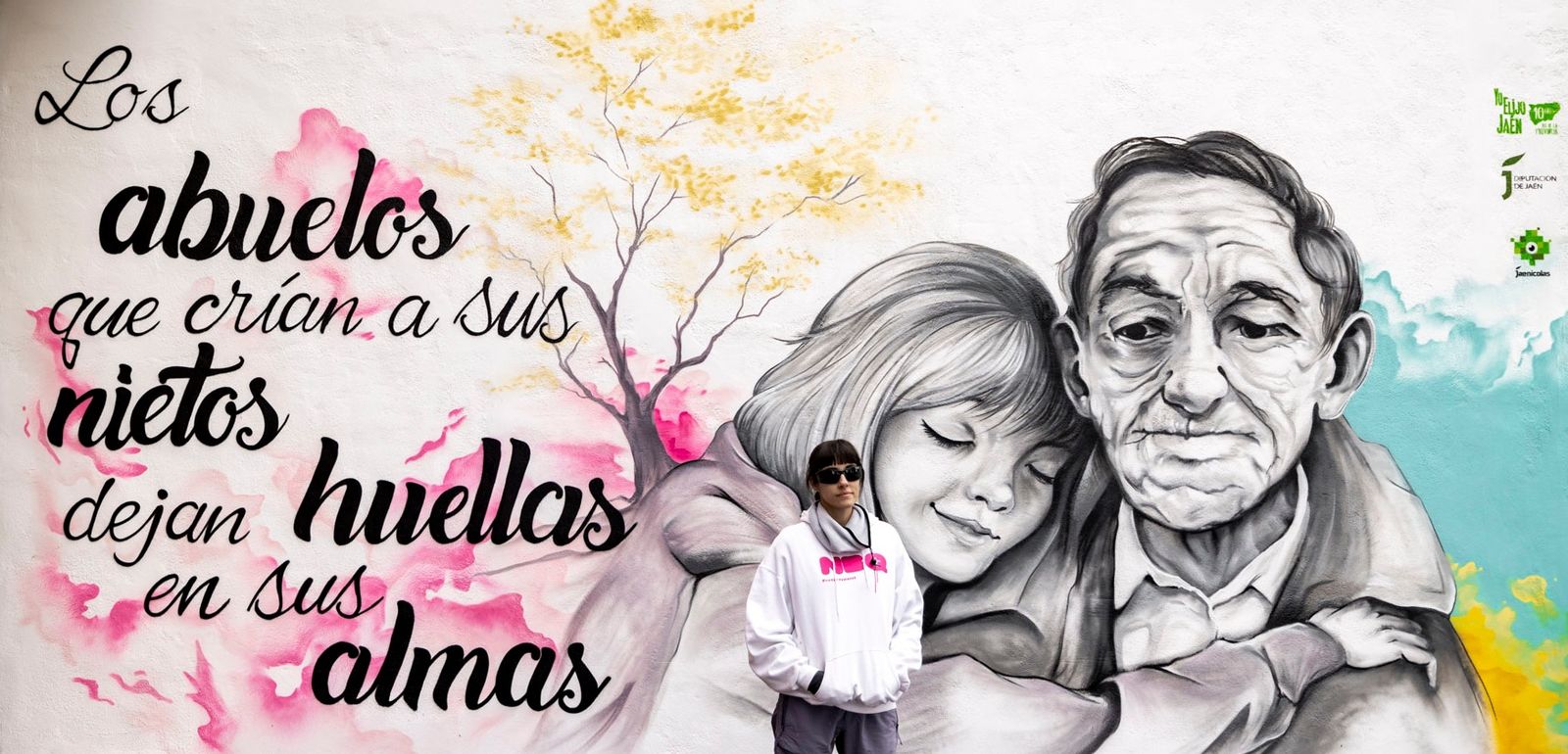 Intervención artística de Mónica ICAT, en Chilluévar.