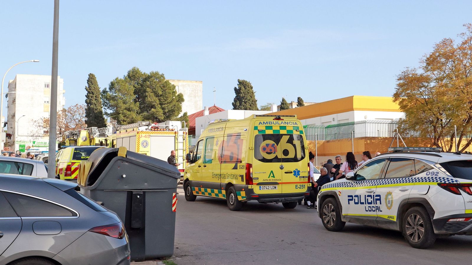 Incendio en una vivienda de San Telmo en Jerez