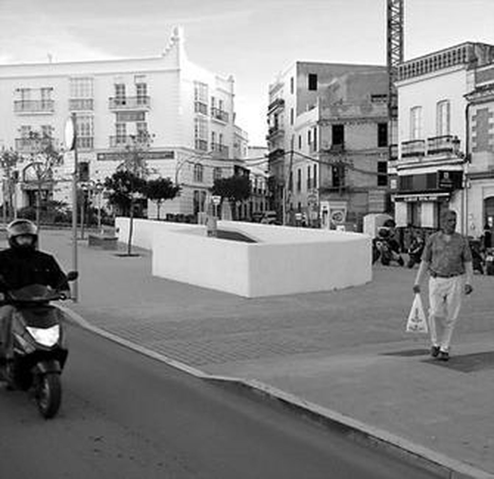Panorámica de la Plaza España, objeto de cambios en la circulación.