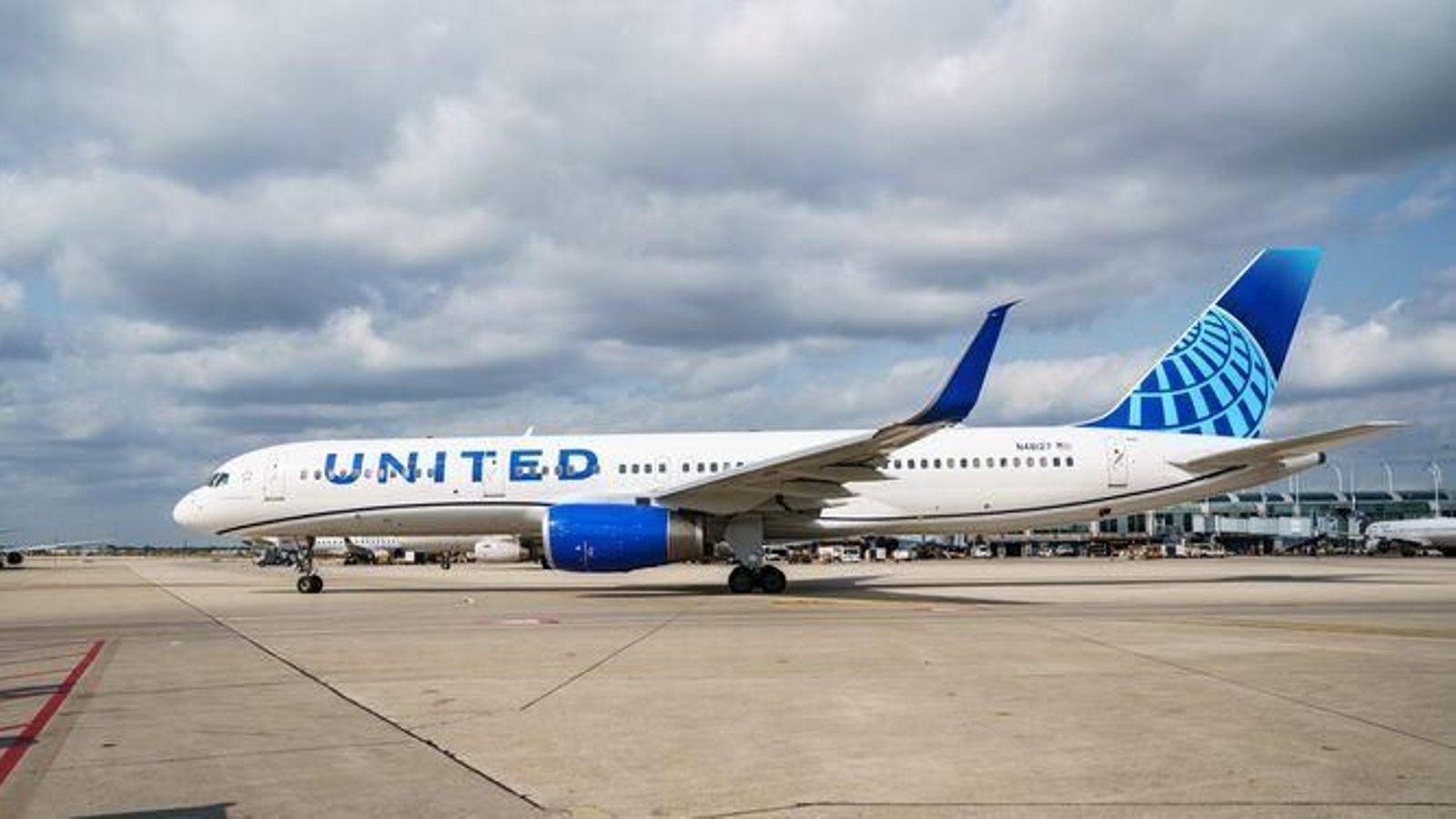 Un avión de United Airlines. Un avión de United Airlines.