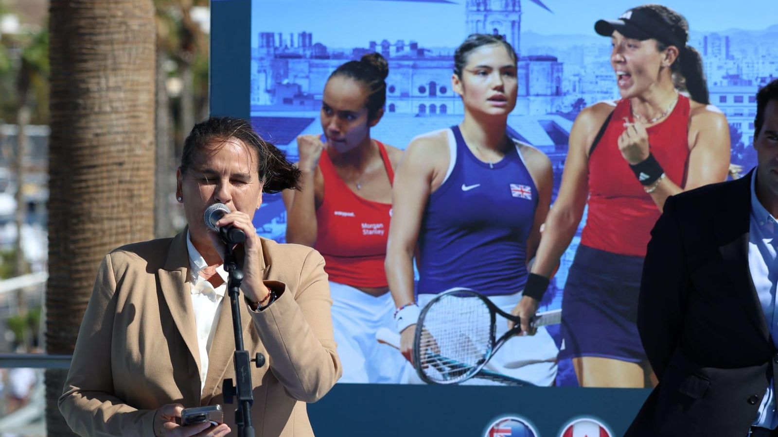 Conchita Martínez, durante el acto.