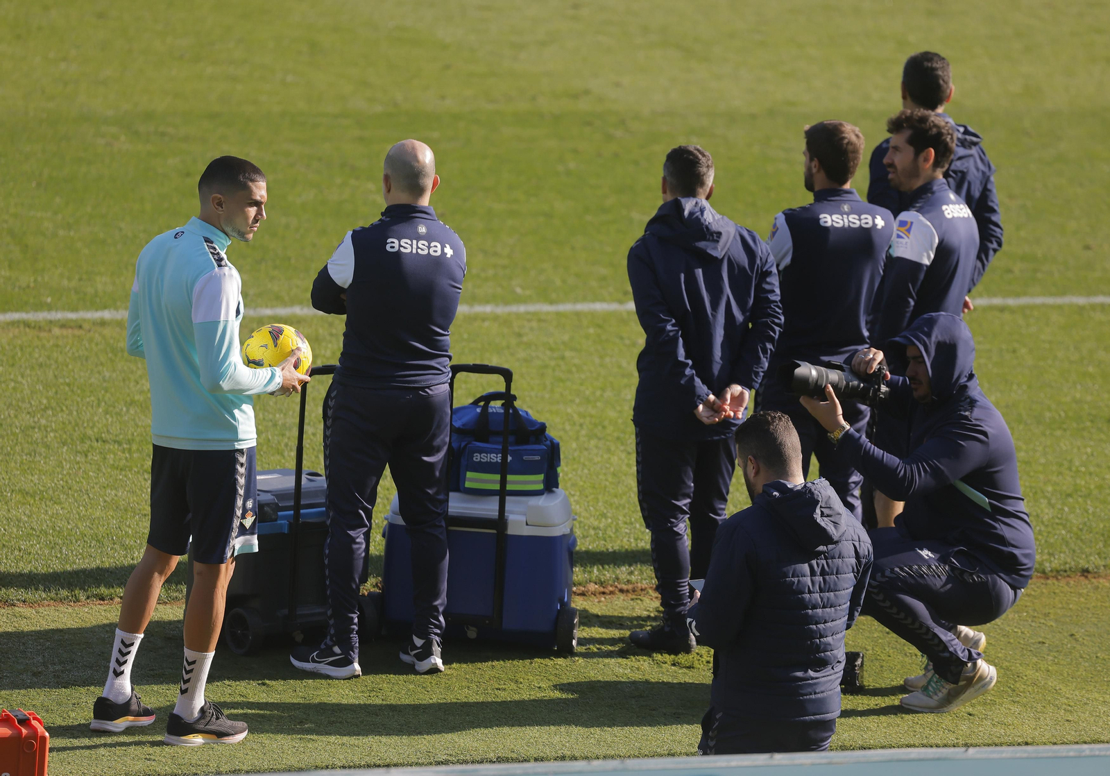 El entrenamiento del Betis a puerta abierta, todas las fotos