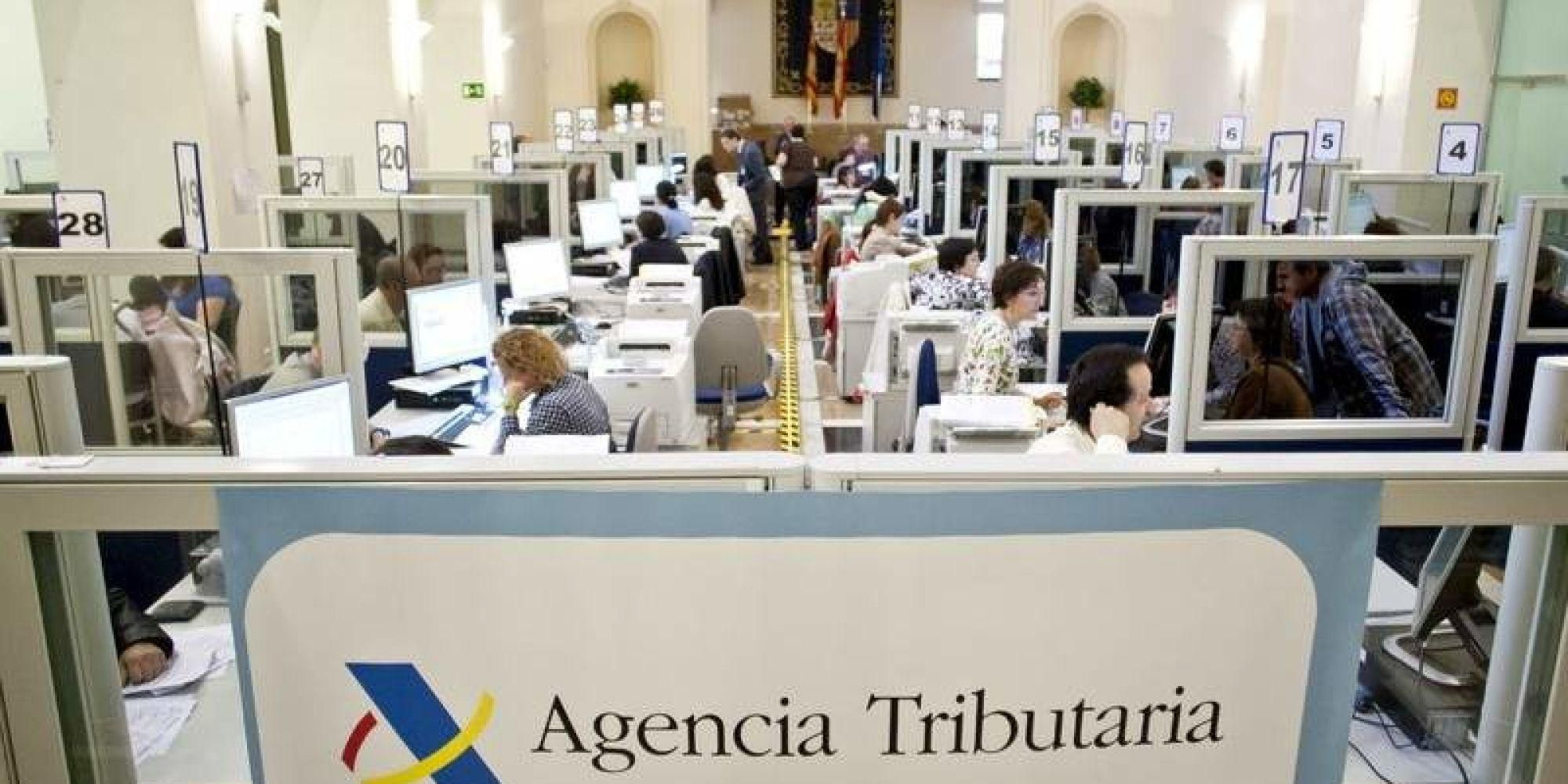 Una oficina de la Agencia Tributaria.