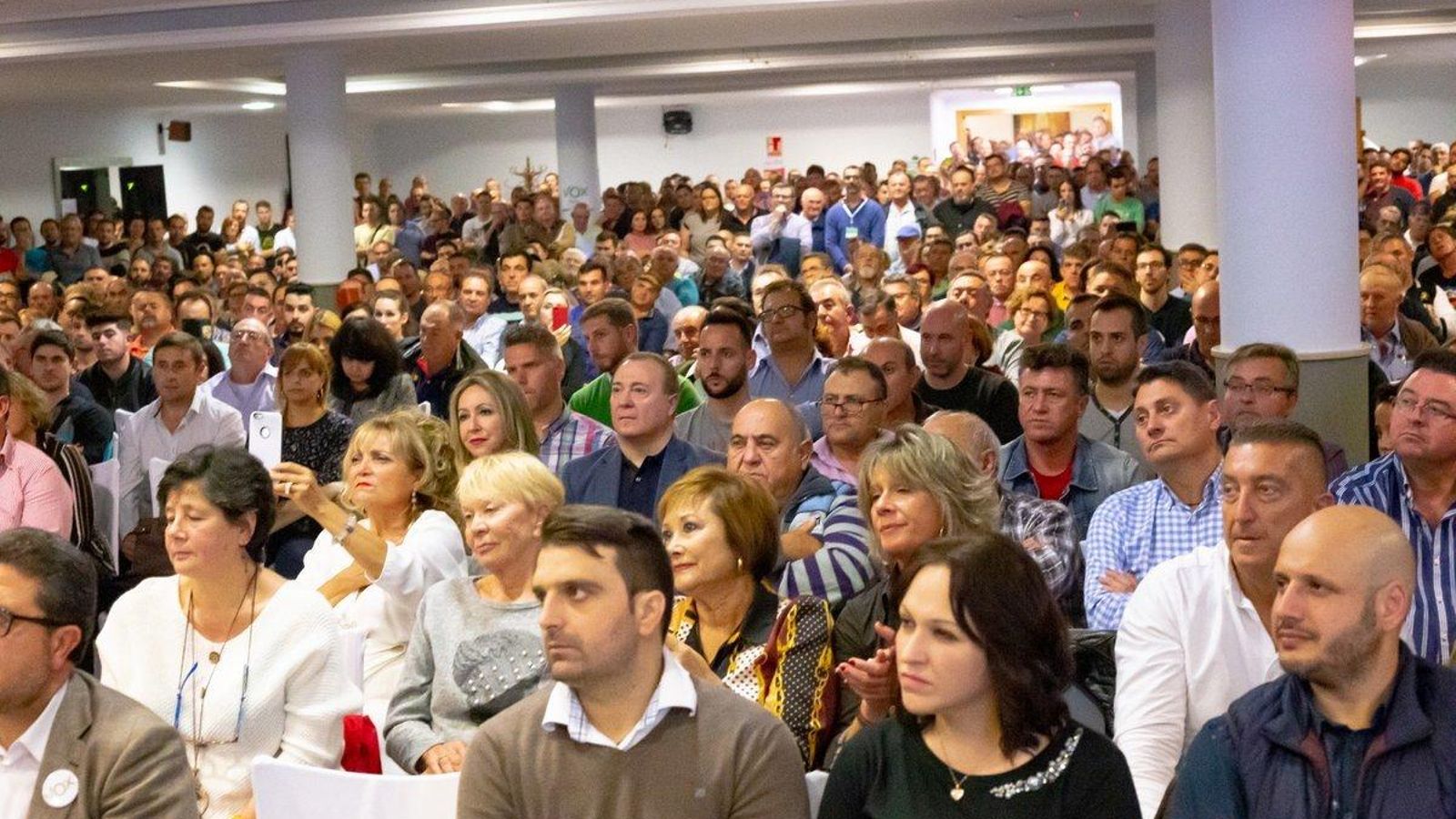 Acto público celebrado por Vox en el inicio de campaña en El Ejido