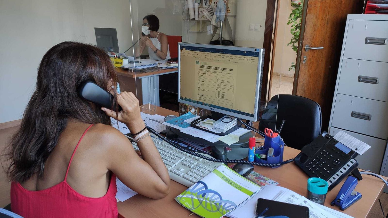 Trabajadoras en una empresa.