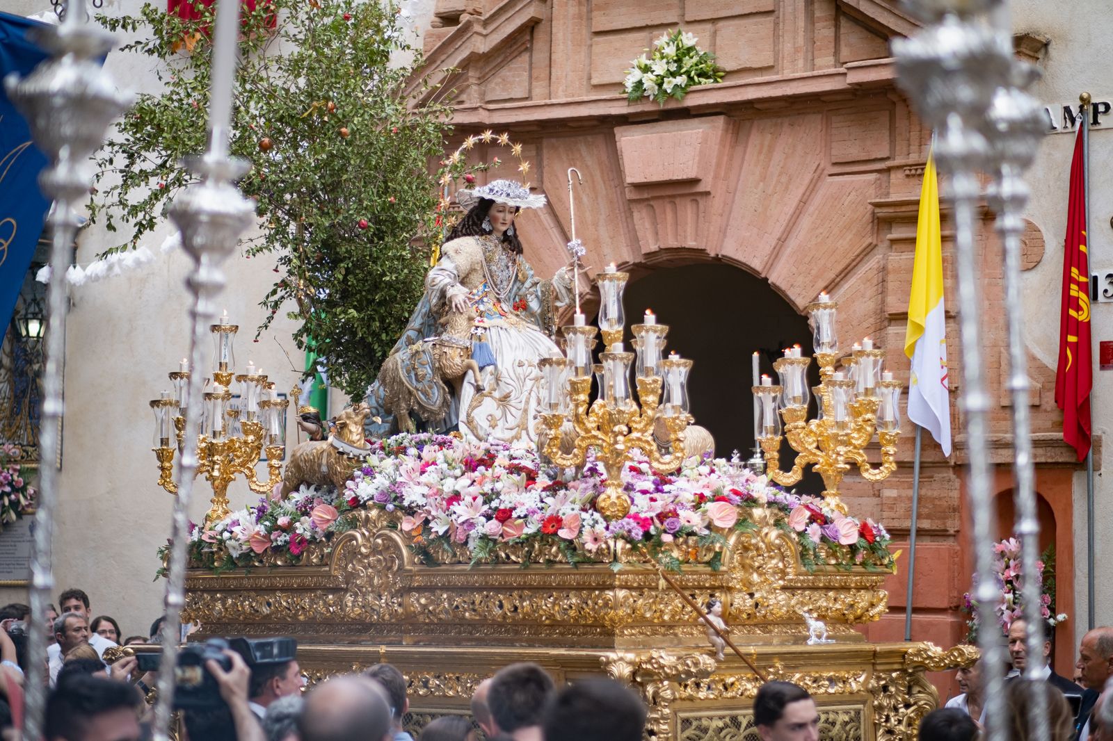 Las imágenes de la salida de la Divina Pastora de Santa Marina