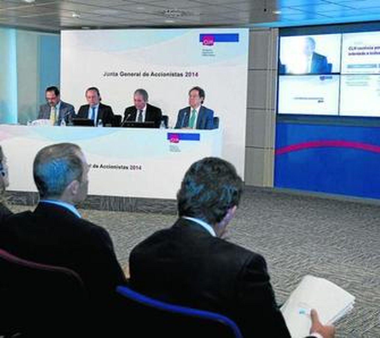 Una imagen de la junta general de accionistas de CLH, ayer.