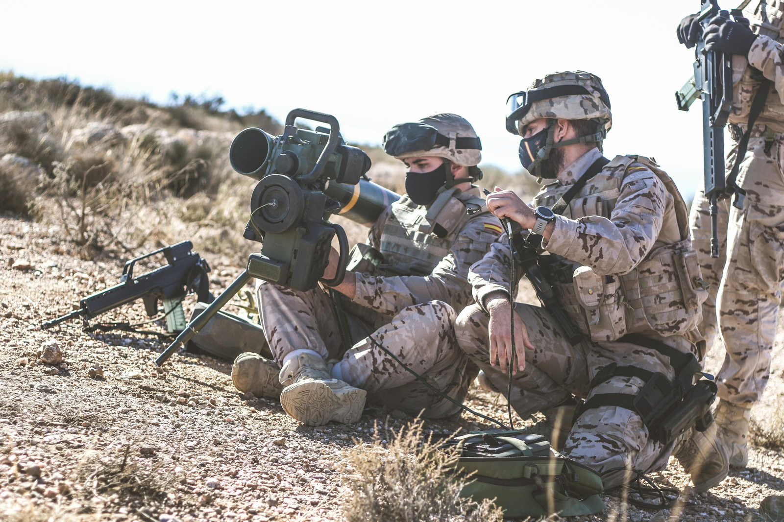 Imágenes de las maniobras del Tercio de Armada de Infantería de Marina en Almería