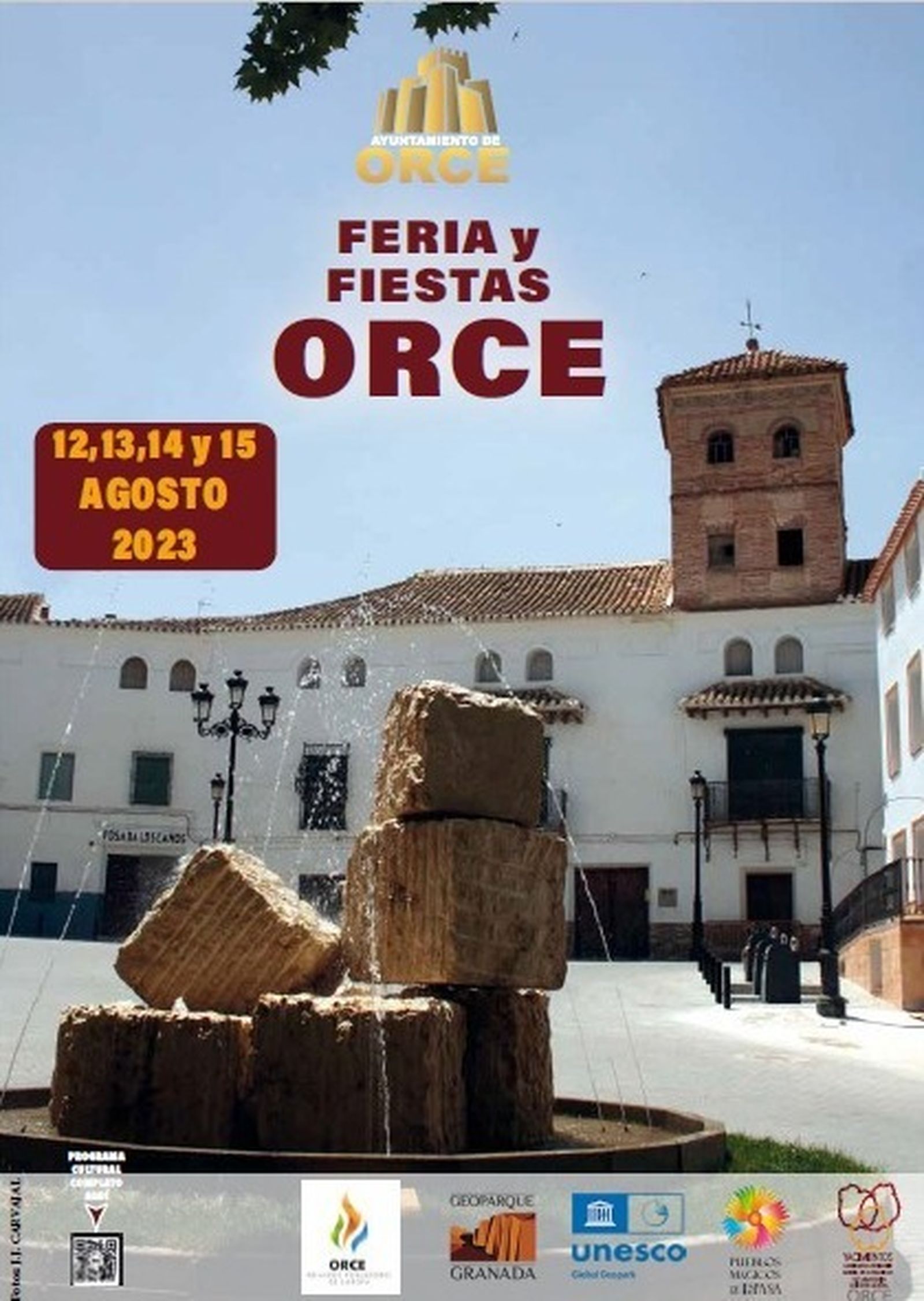 Cartel de las Fiestas de Orce 2023.
