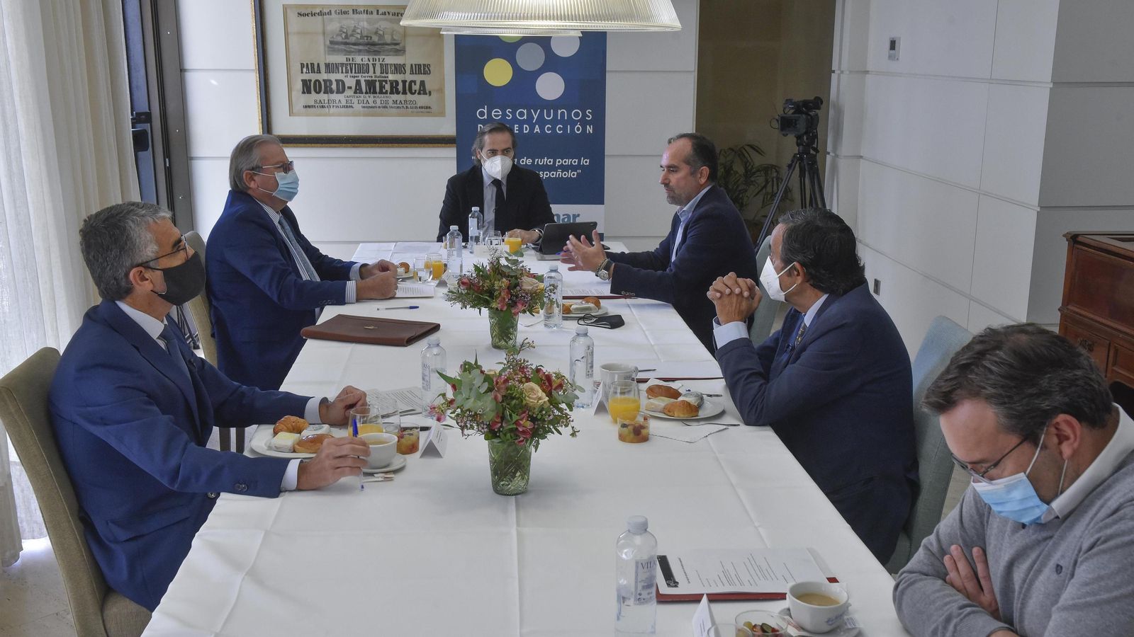 Un momento del desayuno de redacción sobre el sector citrícola.