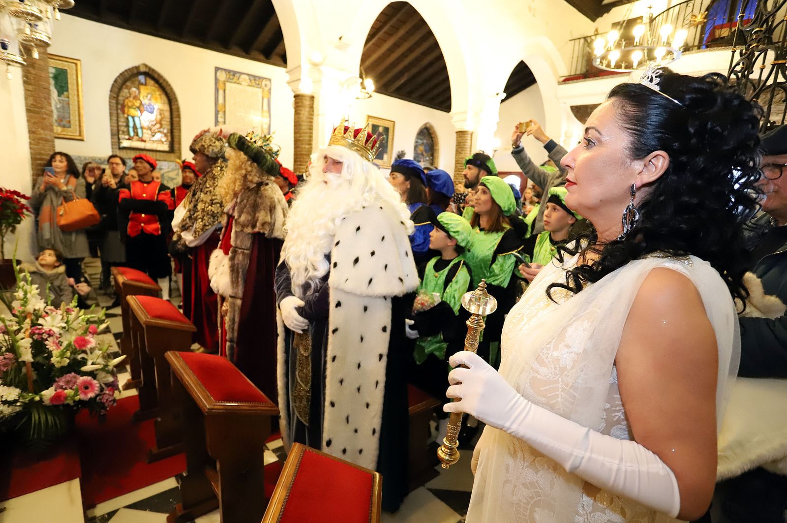 Imágenes de los Reyes Magos de Huelva en el Santuario de La Cinta