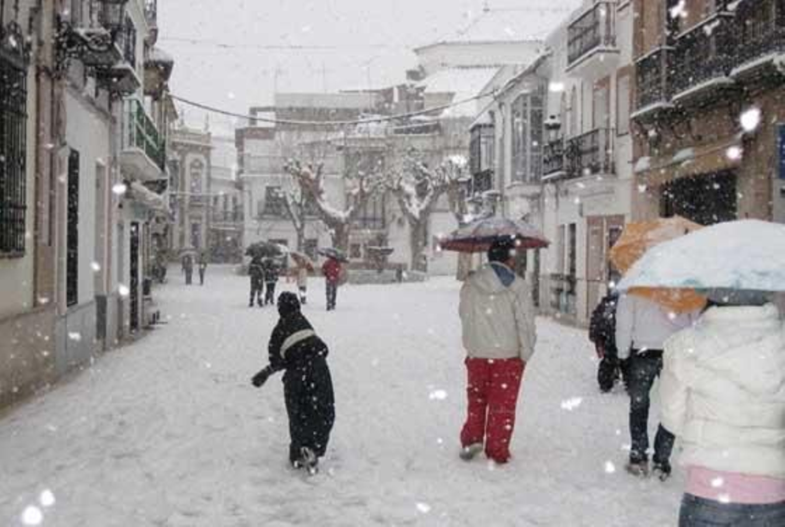 Intensa nevada en Constantina (enero 2010)