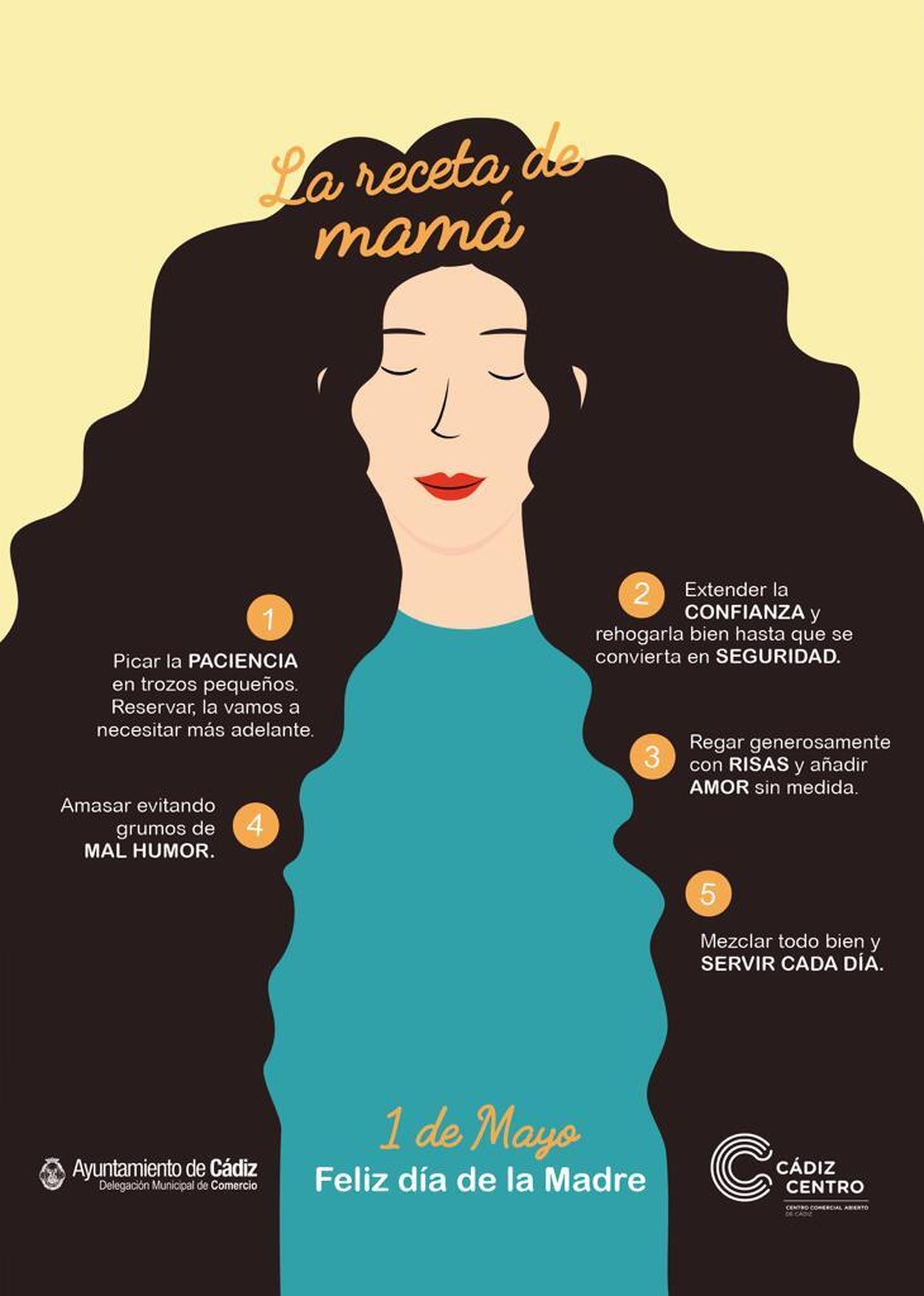 Detalle del cartel de la campaña de Cádiz Centro Comercial Abierto.