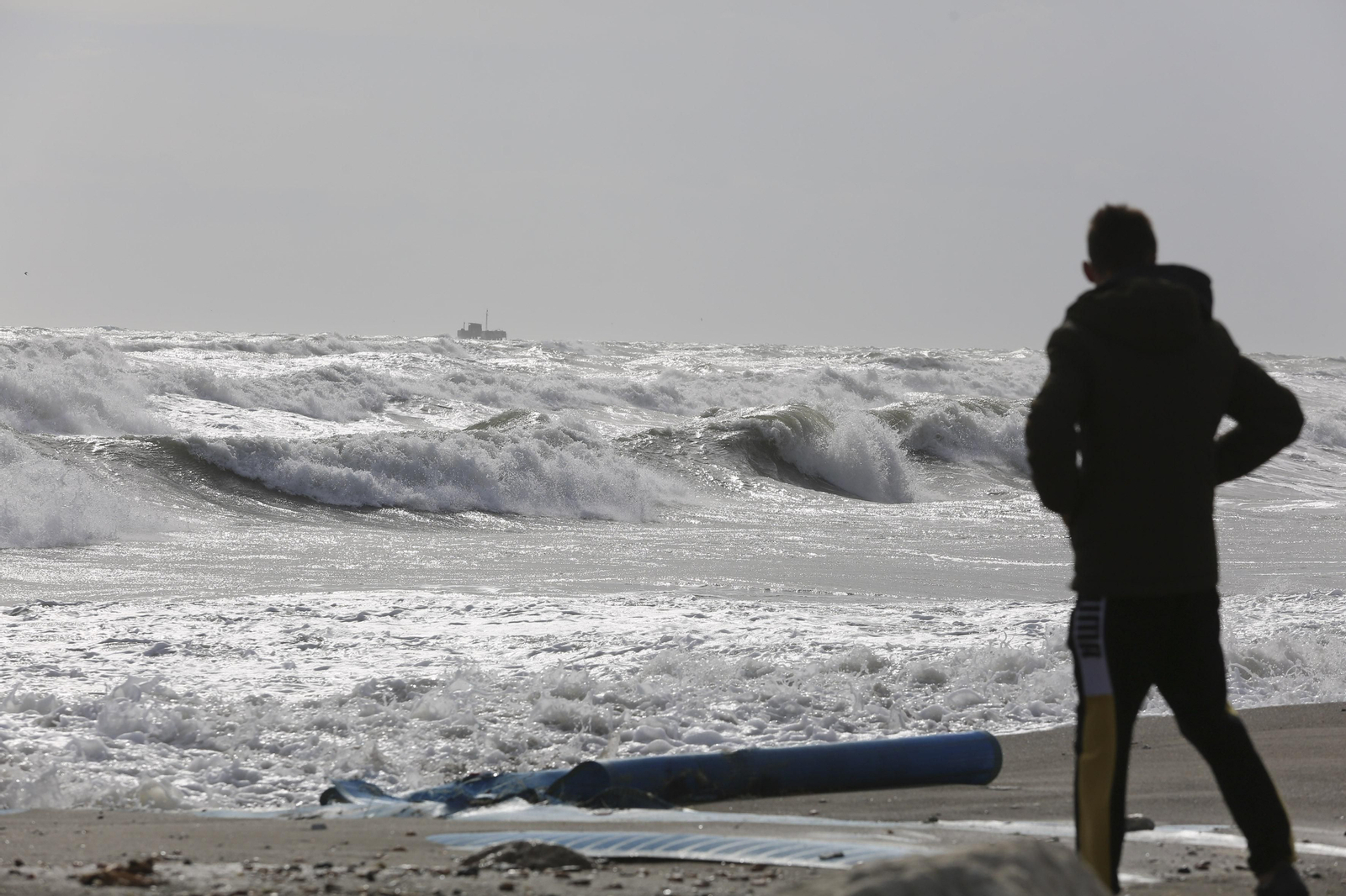 Fotos del temporal de levante en la costa de Málaga