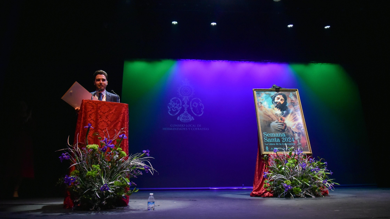 La presentación del cartel de oficial de la Semana Santa de La Línea 2024, en imágenes