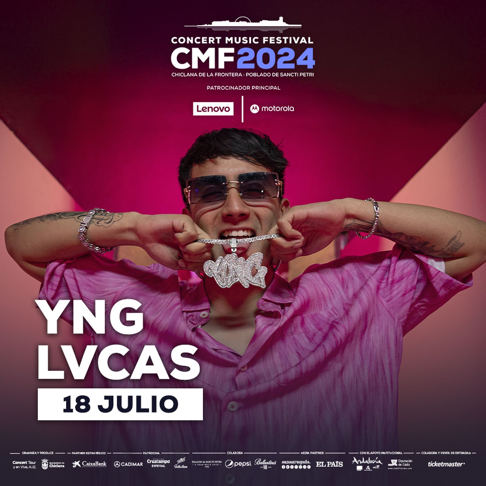 Yng Lvcas, nueva confirmación en el cartel de Concert Music Festival 2024