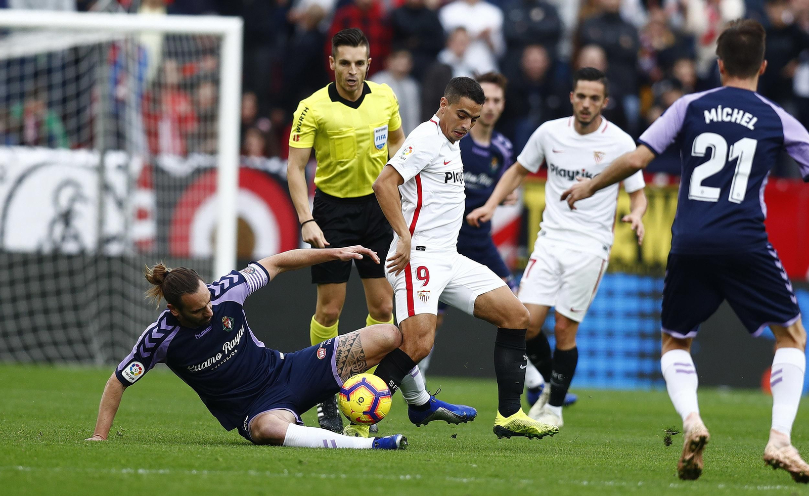 El Sevilla-Valladolid, en imágenes