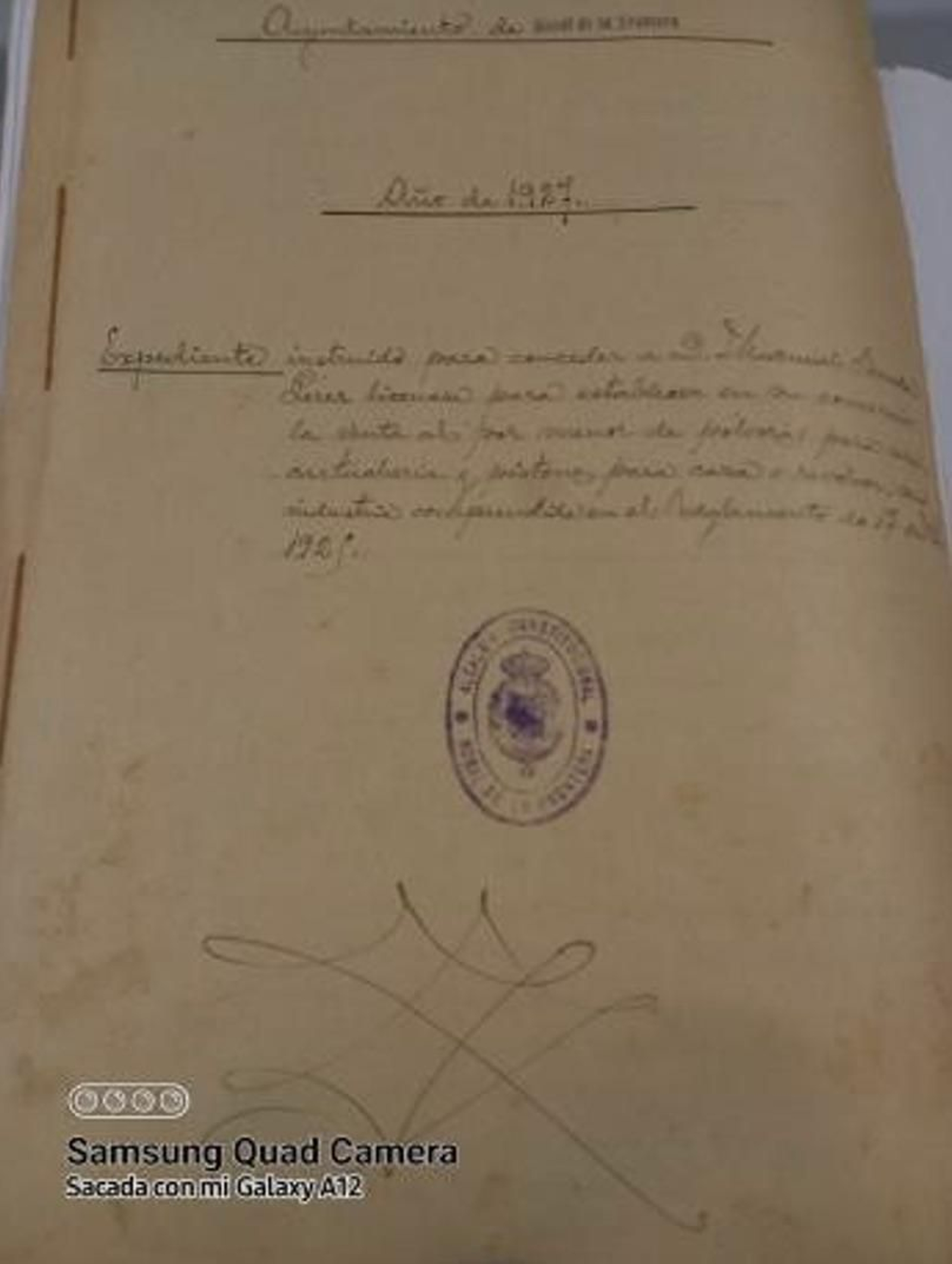 Expediente administrativo donde Manuel Banda Pérez