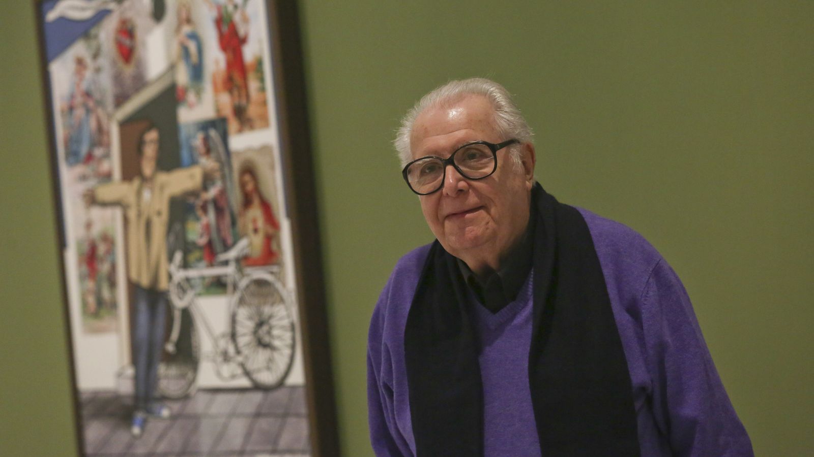 El artista, en la inauguración de la exposición del Palacio Episcopal en diciembre de 2018.