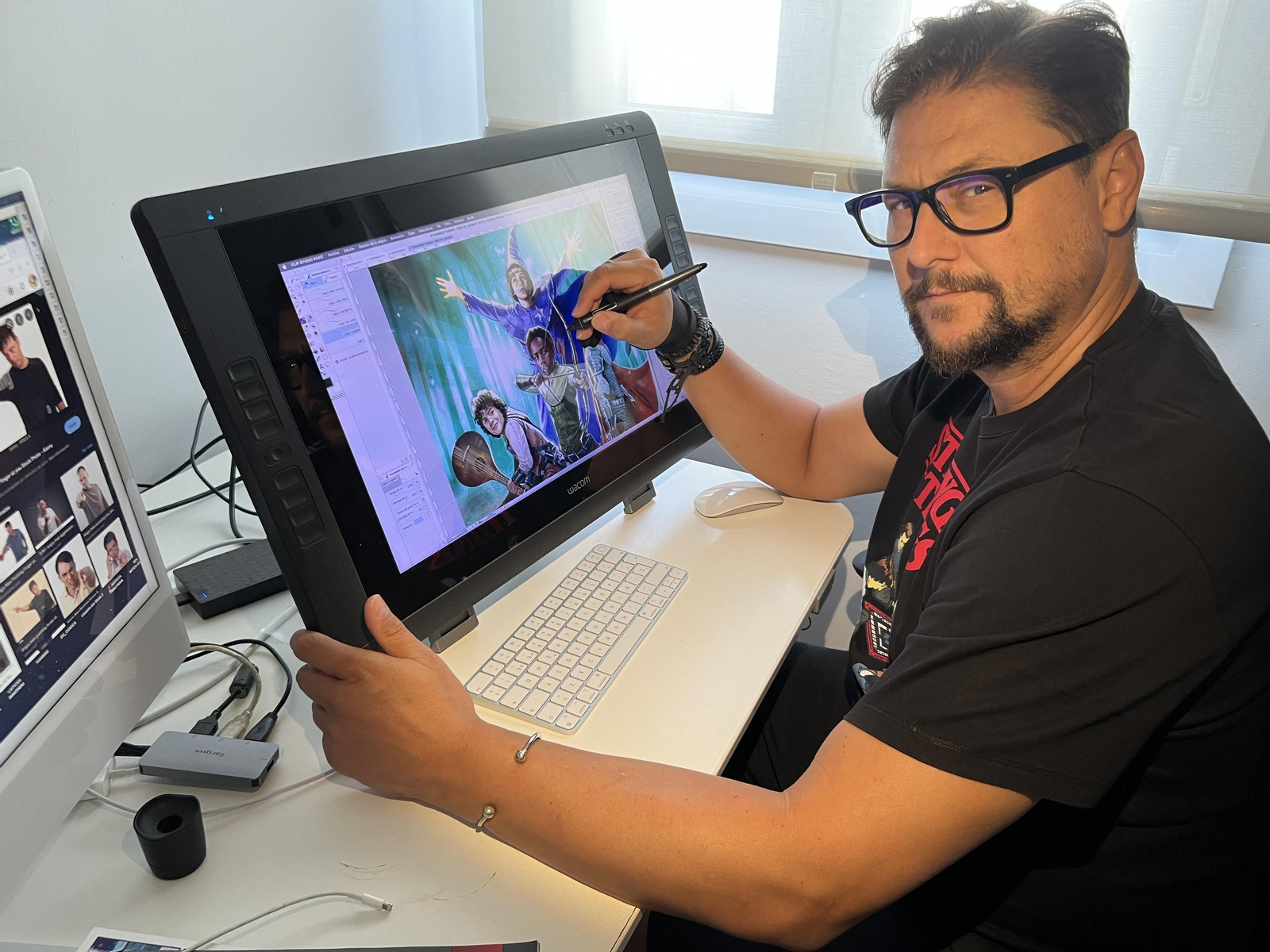 El ilustrador sevillano Diego Galindo.