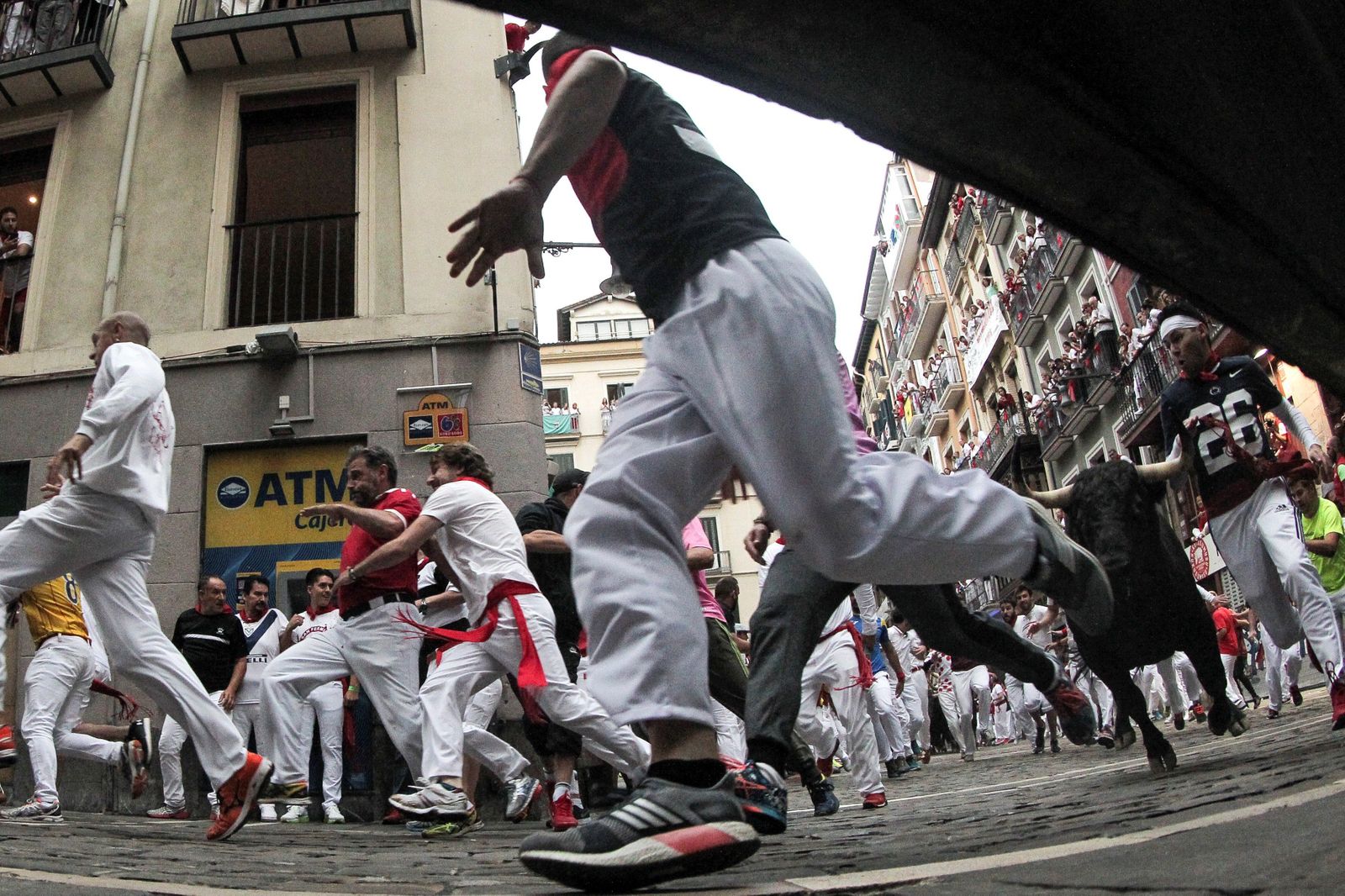 El séptimo encierro de los Sanfermines 2018, en imágenes