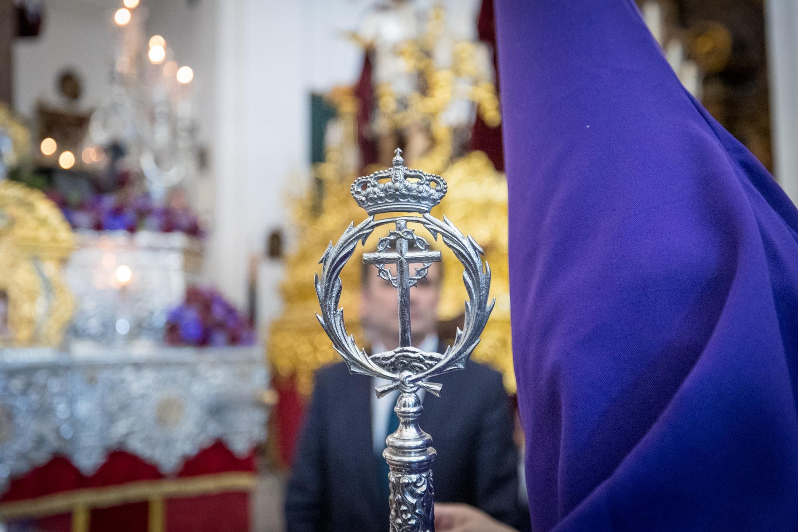 Las imágenes de la salida procesional del Nazareno de la Obediencia en la Semana Santa de Cádiz 2024