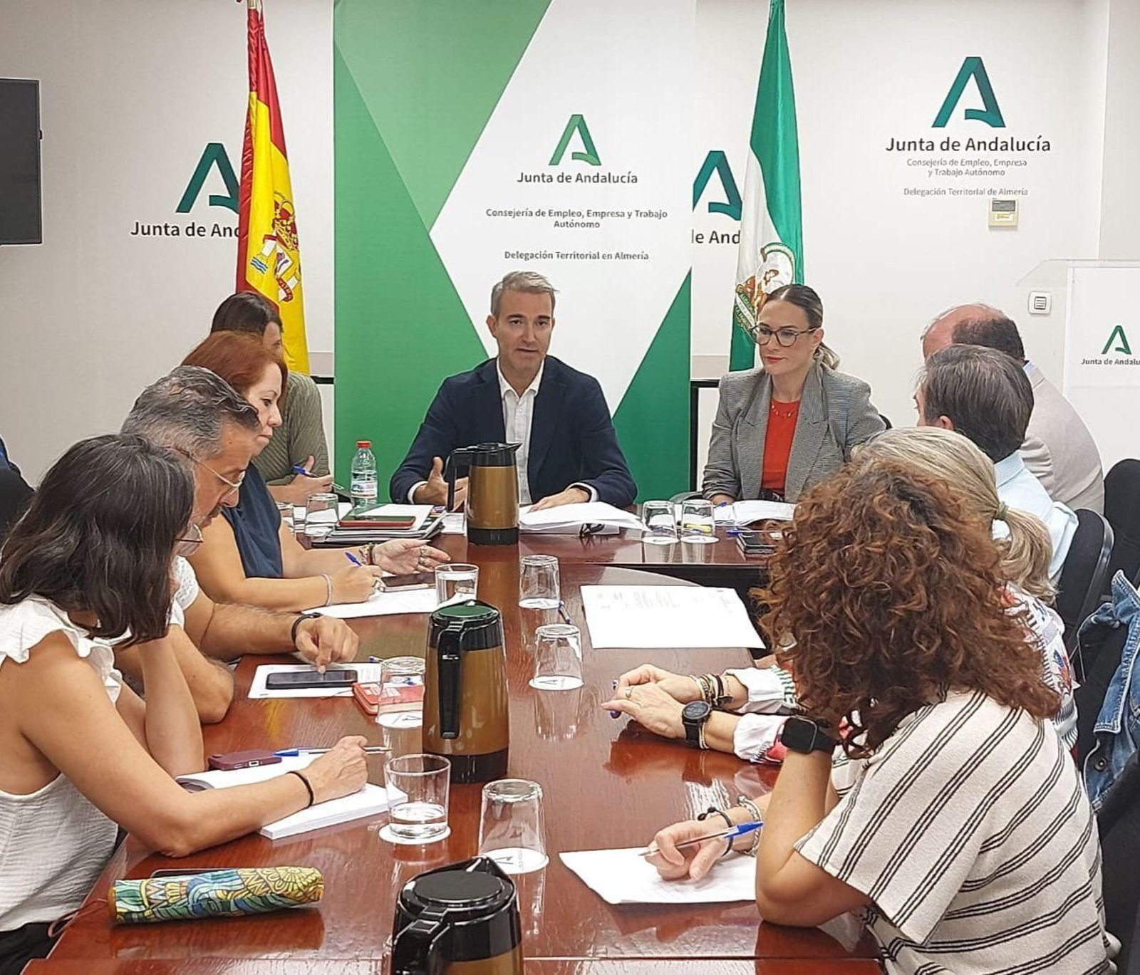 Amós García en la comisión del SAE