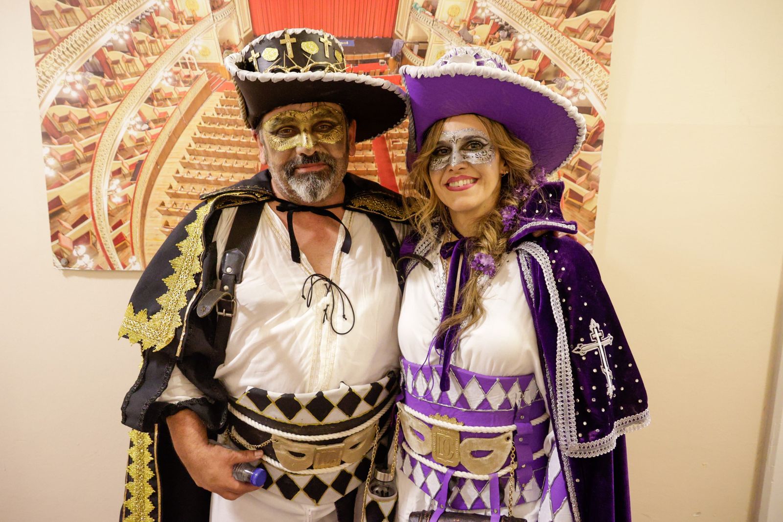 José Miguel Choza y María José Navarro en camerinos.