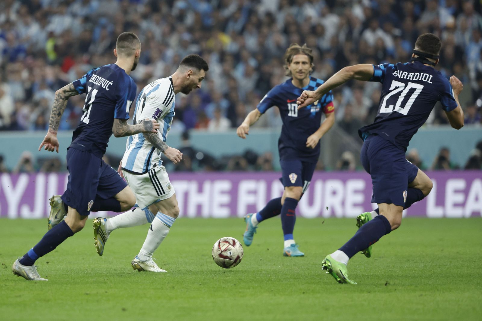 Las fotos de Messi contra Croacia