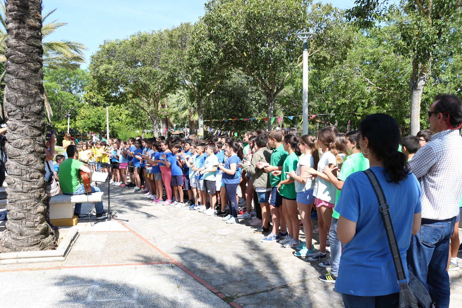 Un momento de los actos celebrados en el parque.